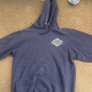 navy koloa surf company drawstringed hoodie size S